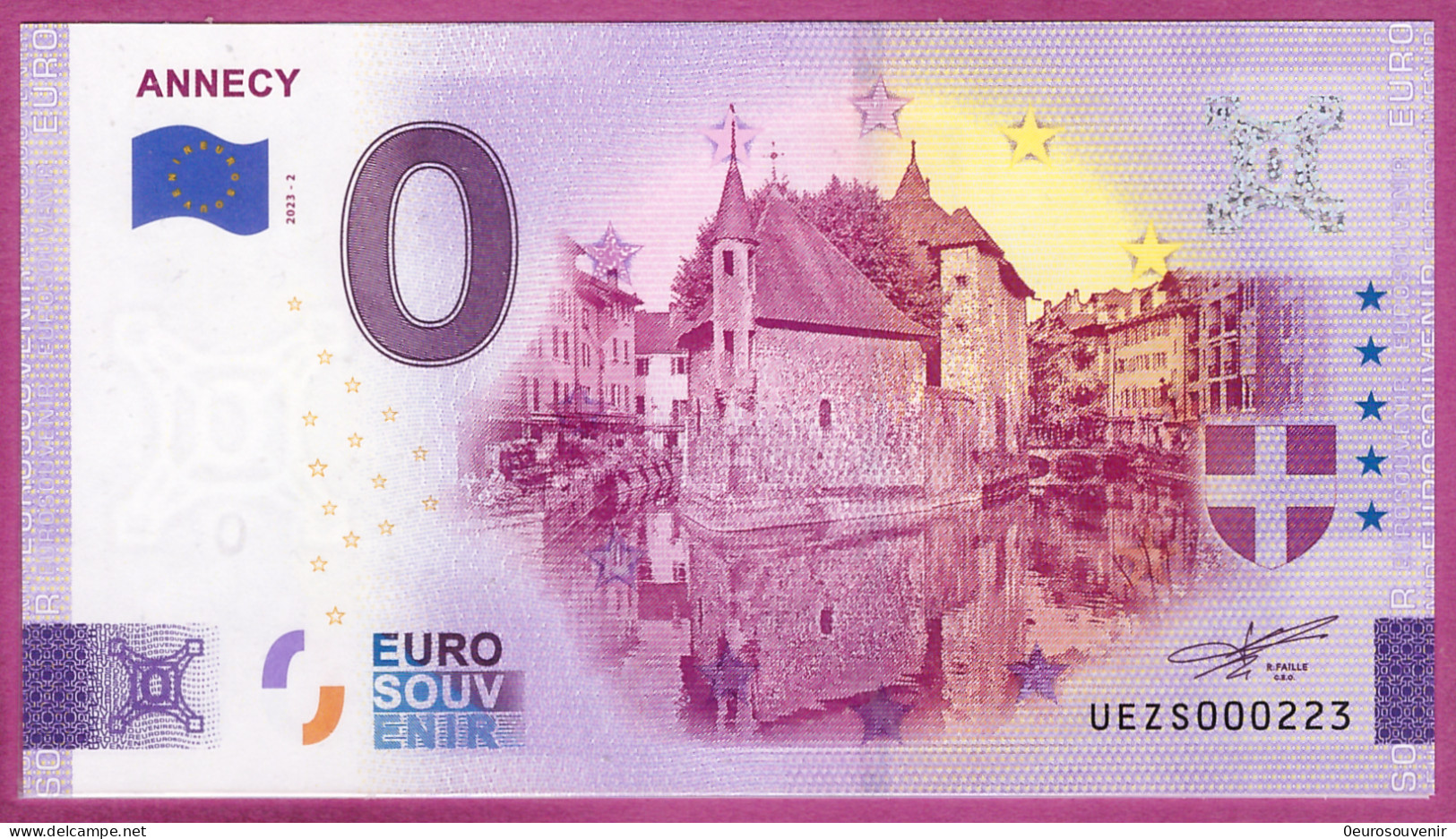 0-Euro UEZS 2023-2 ANNECY - Private Proofs / Unofficial