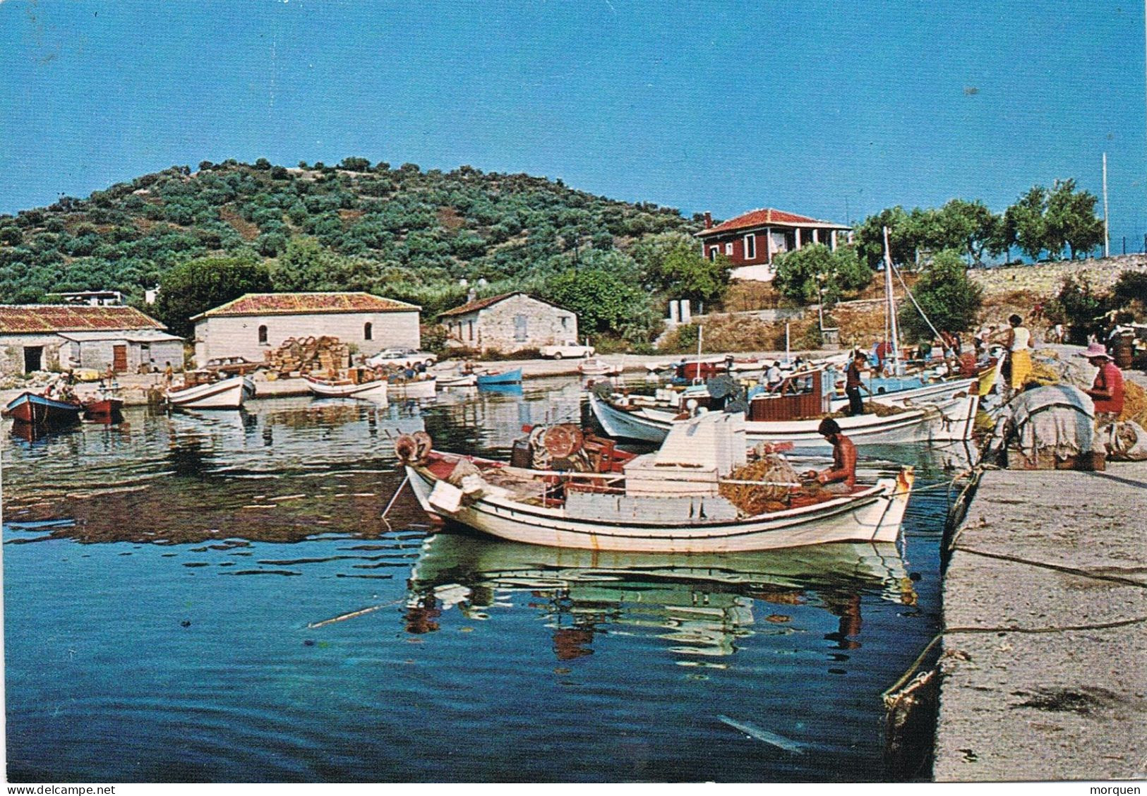55049. Postal ISTIAIA (Eubea) Grecia 1983, Vista De PYRGOS En Eubea - Briefe U. Dokumente