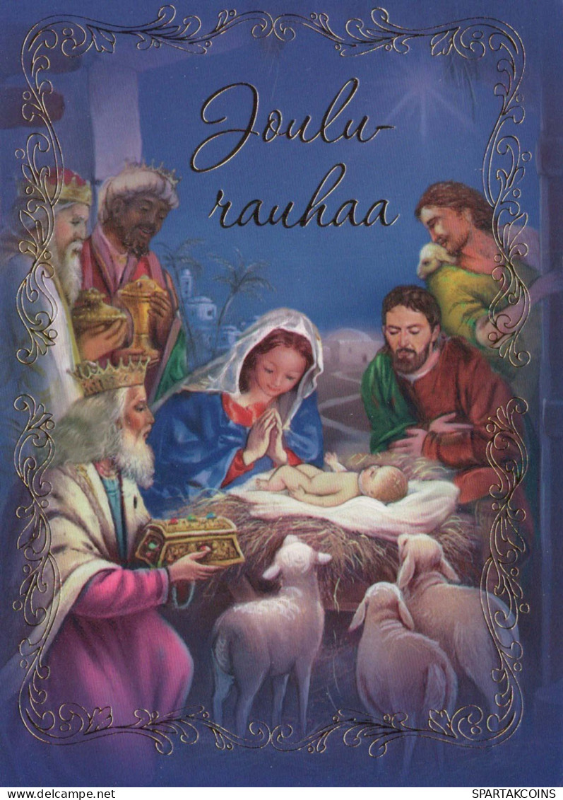 Vierge Marie Madone Bébé JÉSUS Noël Religion Vintage Carte Postale CPSM #PBB965.A - Maagd Maria En Madonnas