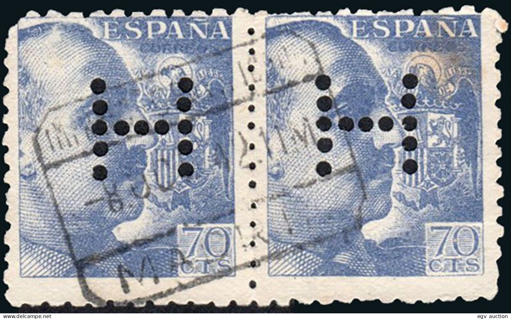 Madrid - Perforado - Edi O 929 Pareja - "H" (Librería) - Used Stamps