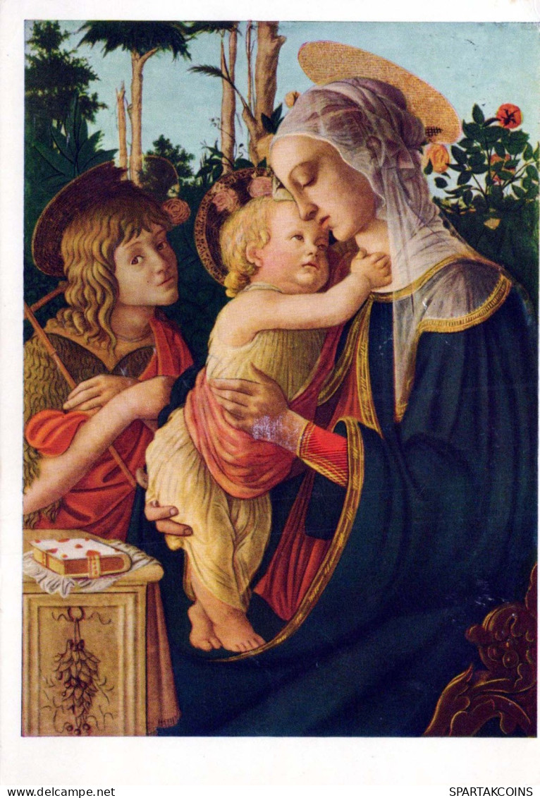 Vierge Marie Madone Bébé JÉSUS Religion Vintage Carte Postale CPSM #PBQ176.A - Maagd Maria En Madonnas