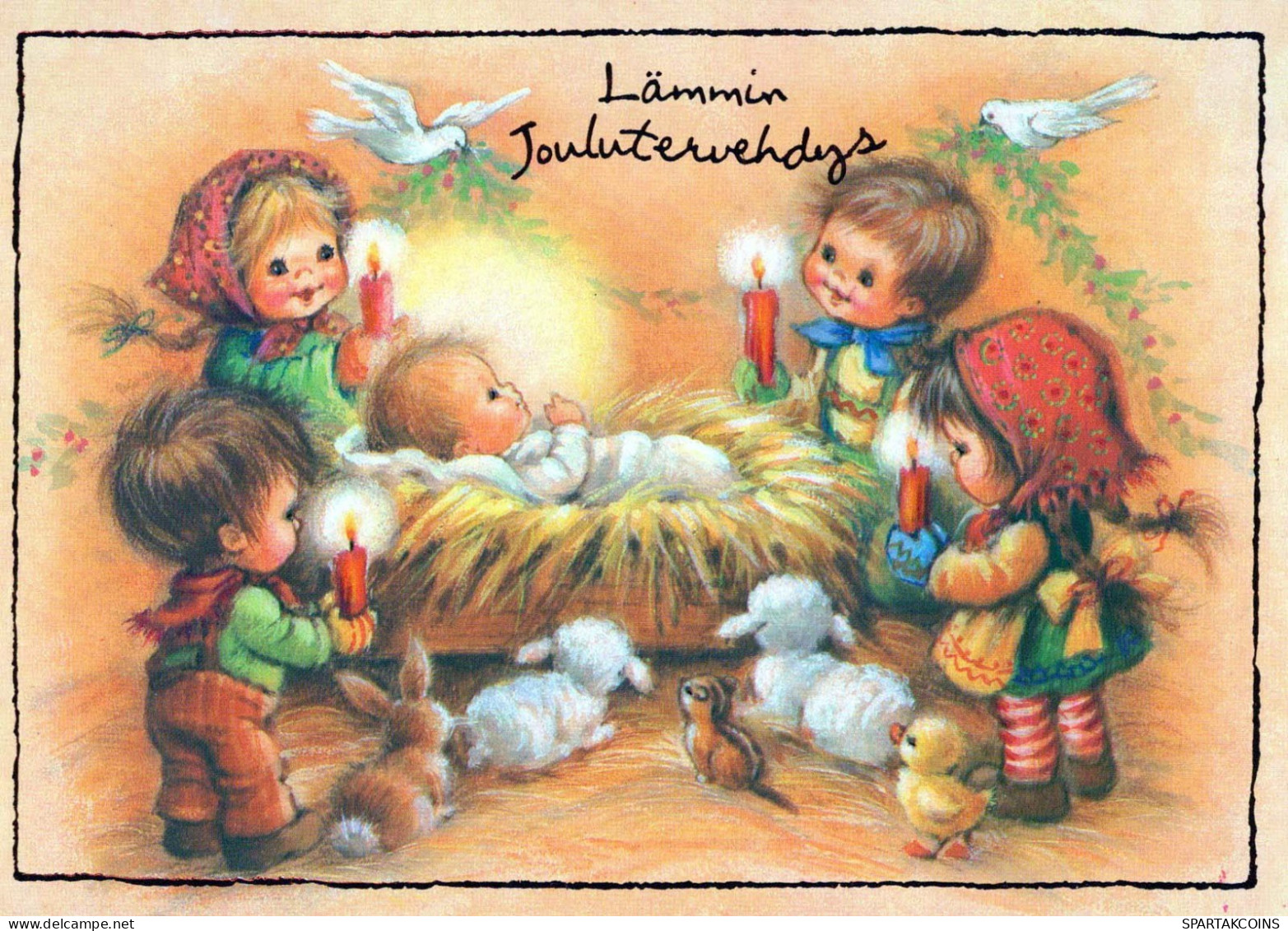 JESUS CHRIST Baby JESUS Christmas Religion Vintage Postcard CPSM #PBP672.A - Jésus