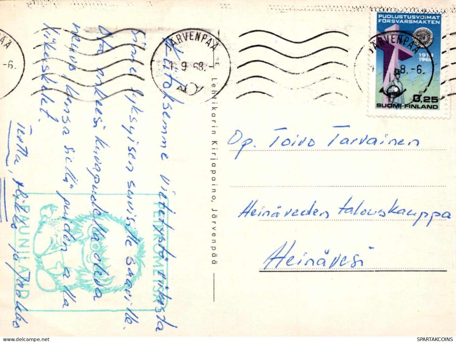 HUMOUR CARTOON Vintage Postcard CPSM #PBV648.A - Humor