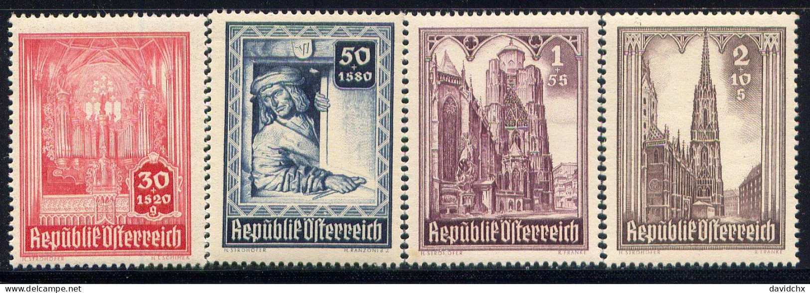 AUSTRIA, NO.'S B195-B198, MNH . - Unused Stamps