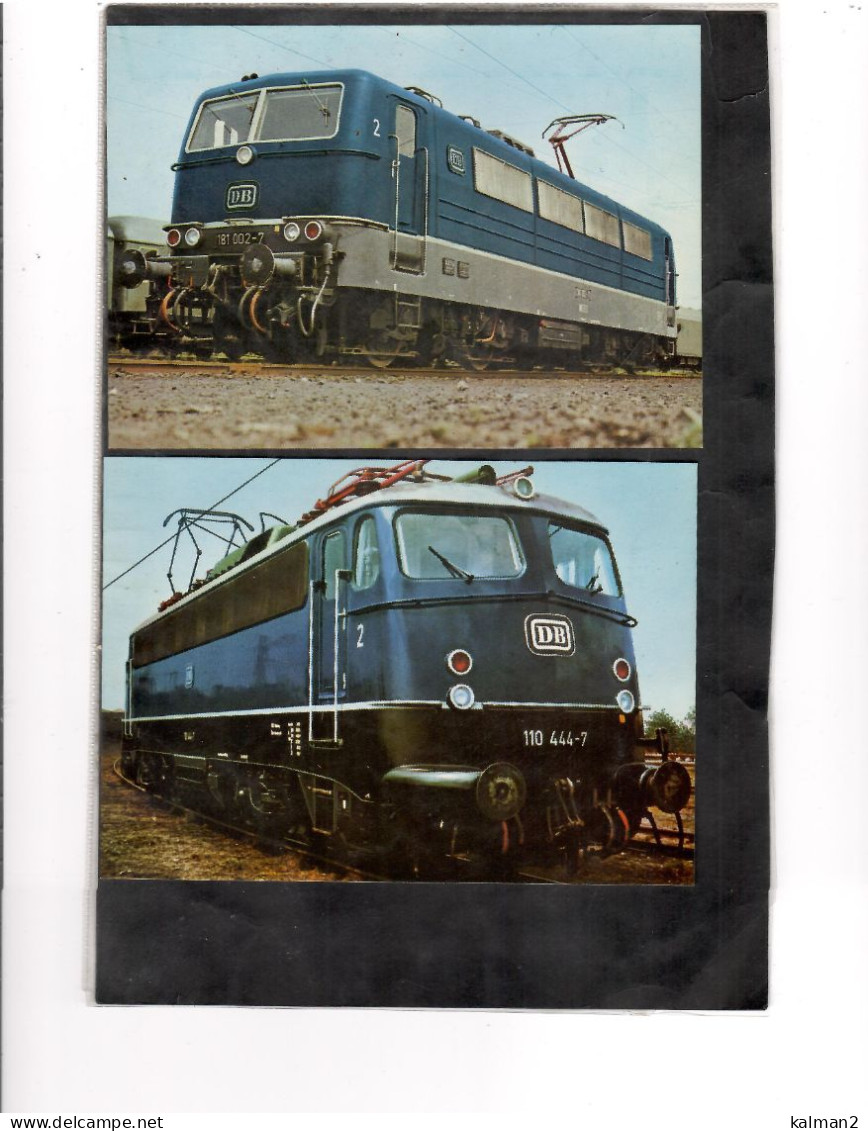 16698 - FOLDER " MODERNE TRIEBFAHRZEUGE DER DB " -  8 COLORCARDS NUOVE - Trains