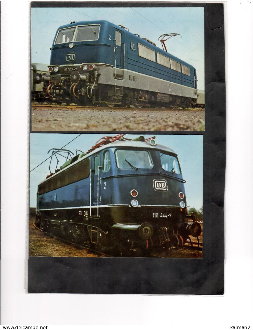 16698 - FOLDER " MODERNE TRIEBFAHRZEUGE DER DB " -  8 COLORCARDS NUOVE - Trenes