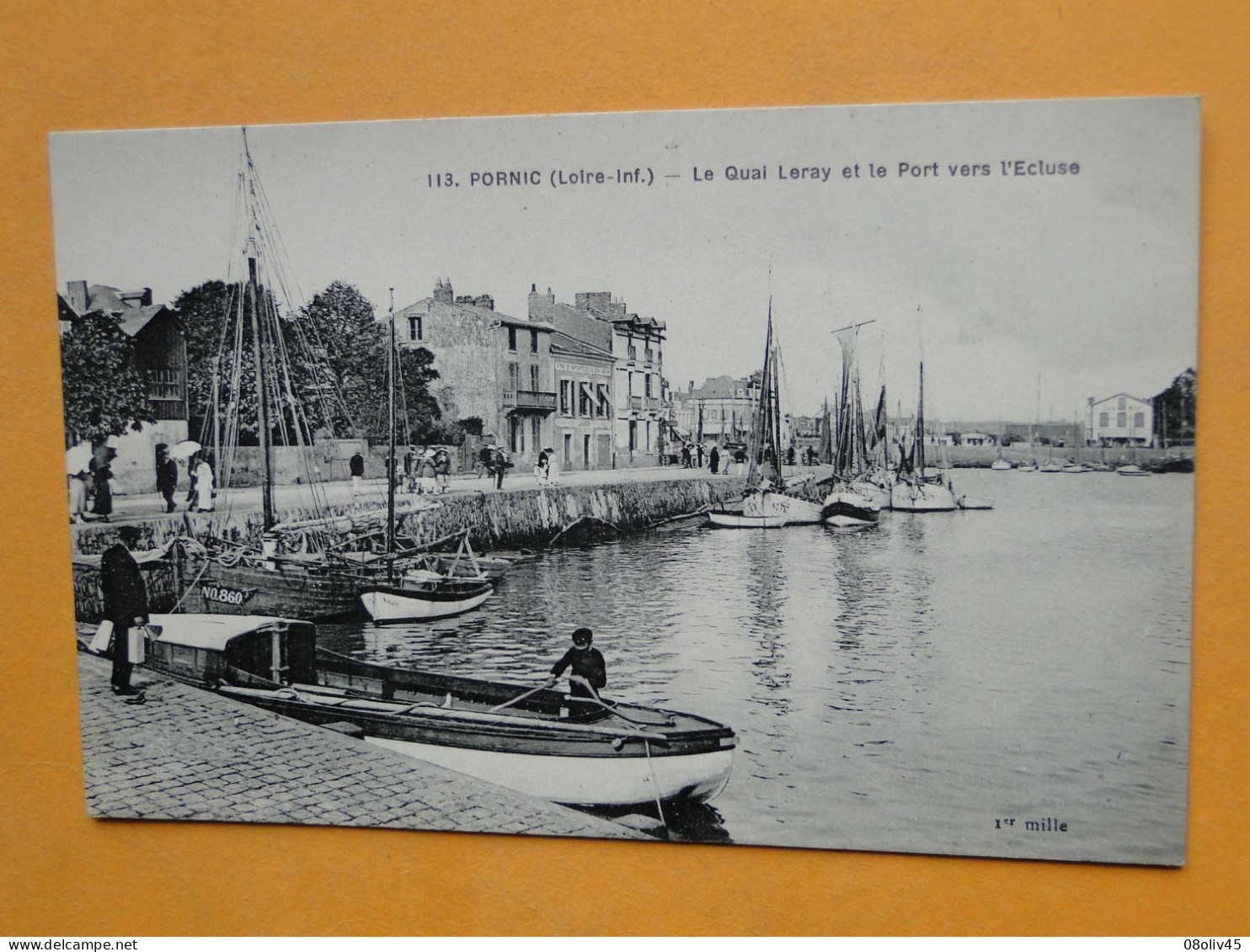 PORNIC -- Le Quai Leray Et Le Port Vers L'écluse - ANIMATION - Bateaux De Pêche - Pornic