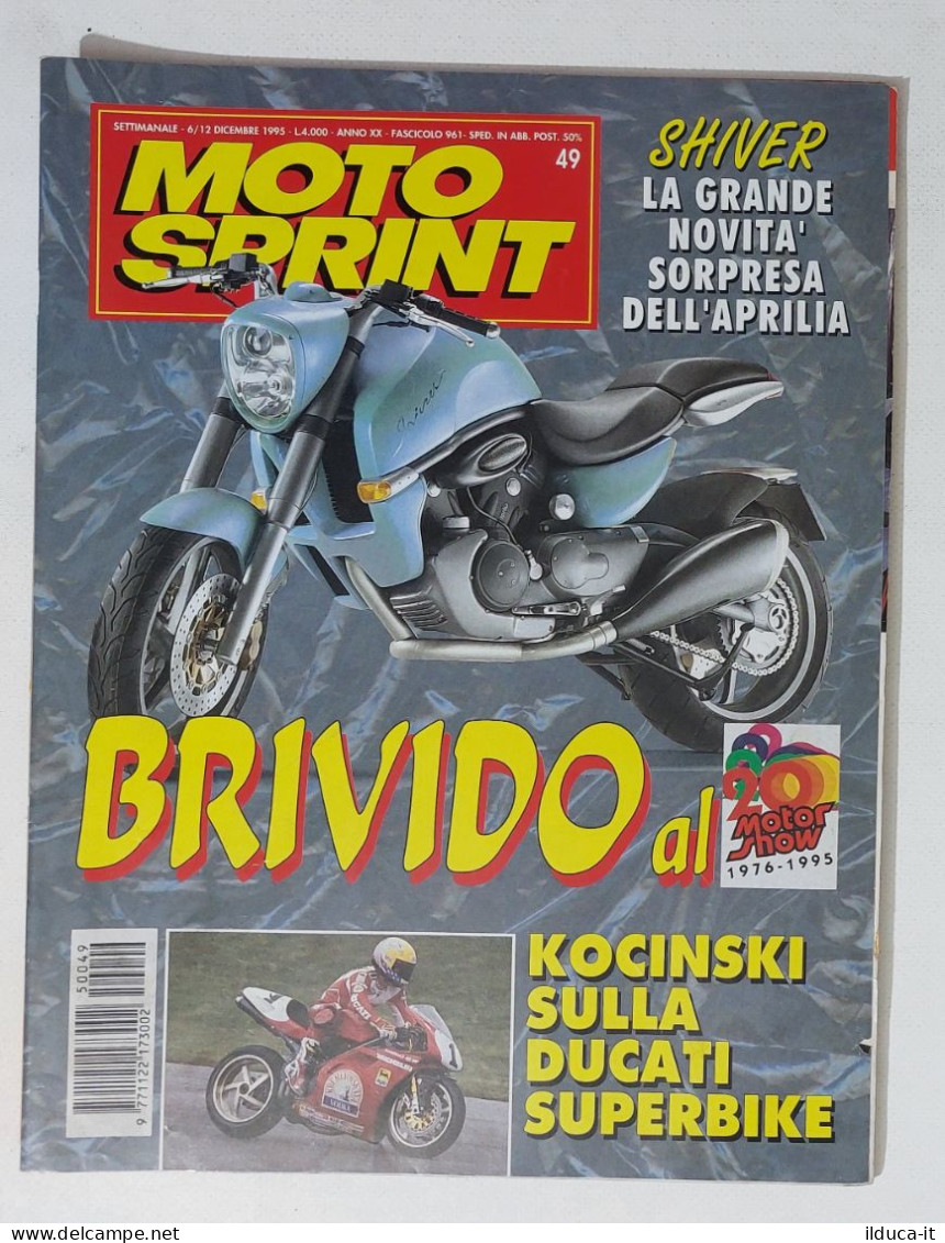 34826 Motosprint A. XX N. 49 1995 - Aprilia Shiver - Kocinski Ducati SuperBike - Engines