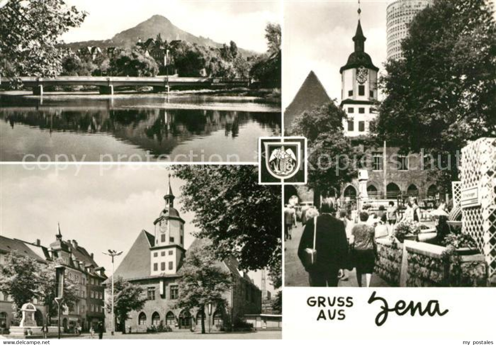 73102500 Jena Thueringen Rathaus Kirche  Jena Thueringen - Jena