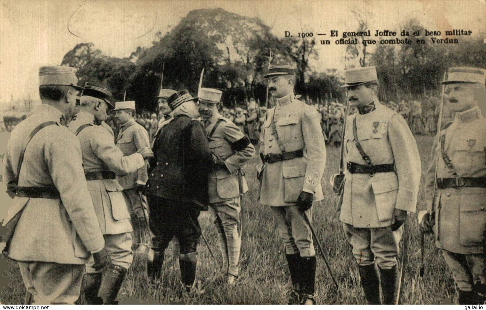 EL GENERAL JOFFRE A VERDUN CARTE ESPAGNOLE - Verdun