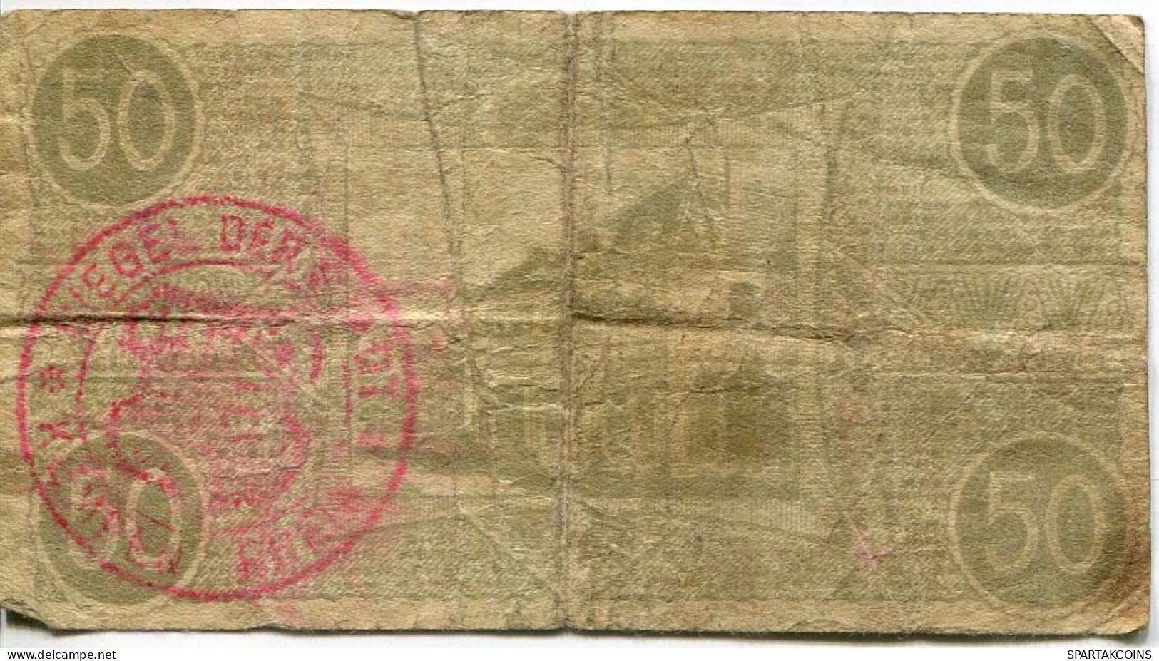 50 PFENNIG 1918 Stadt KEMPEN Rhine DEUTSCHLAND Notgeld Papiergeld Banknote #PL844 - [11] Local Banknote Issues