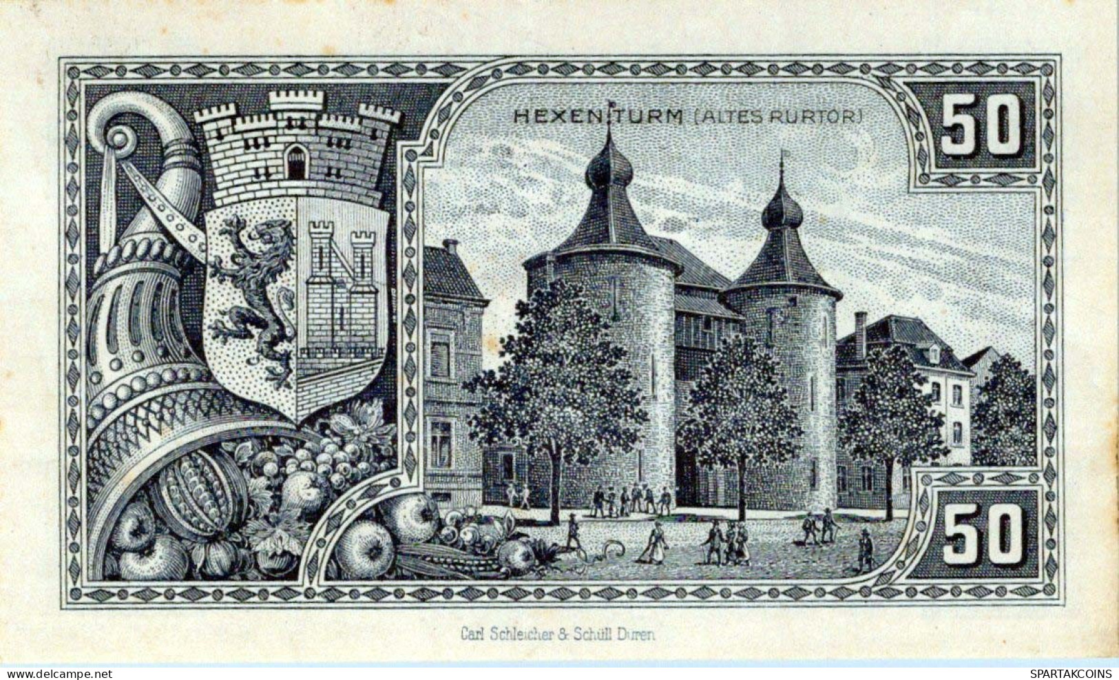 50 PFENNIG 1918 Stadt JÜLICH Rhine DEUTSCHLAND Notgeld Banknote #PD456 - [11] Emissions Locales