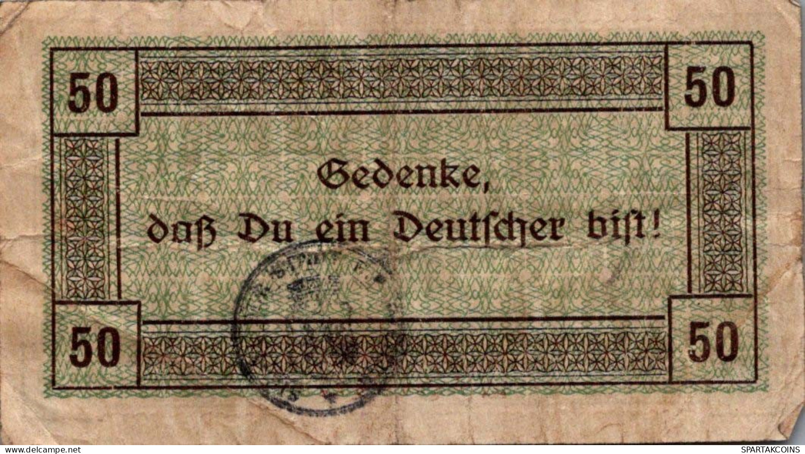 50 PFENNIG 1918 Stadt ESCHWEILER Rhine DEUTSCHLAND Notgeld Banknote #PG460 - [11] Local Banknote Issues