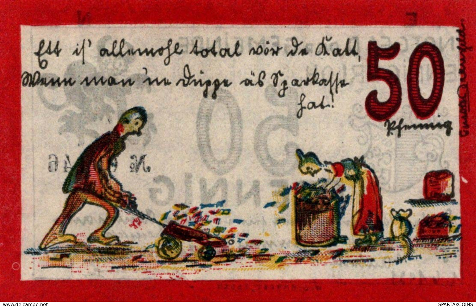50 PFENNIG 1921 Stadt ENNIGERLOH Westphalia UNC DEUTSCHLAND Notgeld #PB239 - [11] Lokale Uitgaven