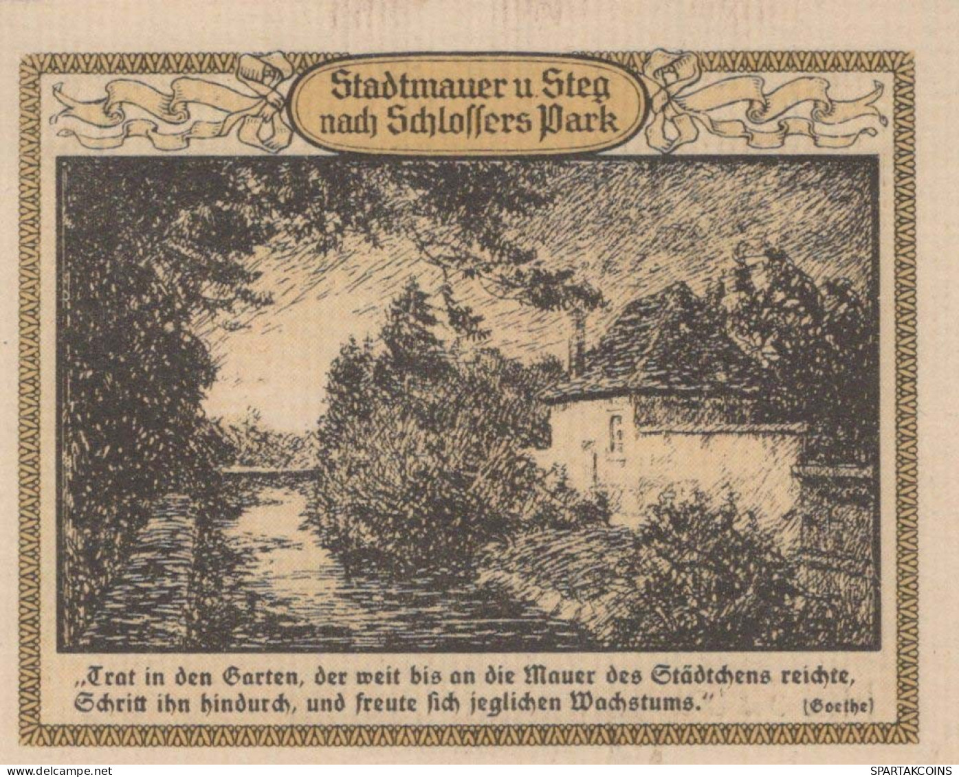 50 PFENNIG 1921 Stadt EMMENDINGEN Baden UNC DEUTSCHLAND Notgeld Banknote #PB238 - [11] Lokale Uitgaven