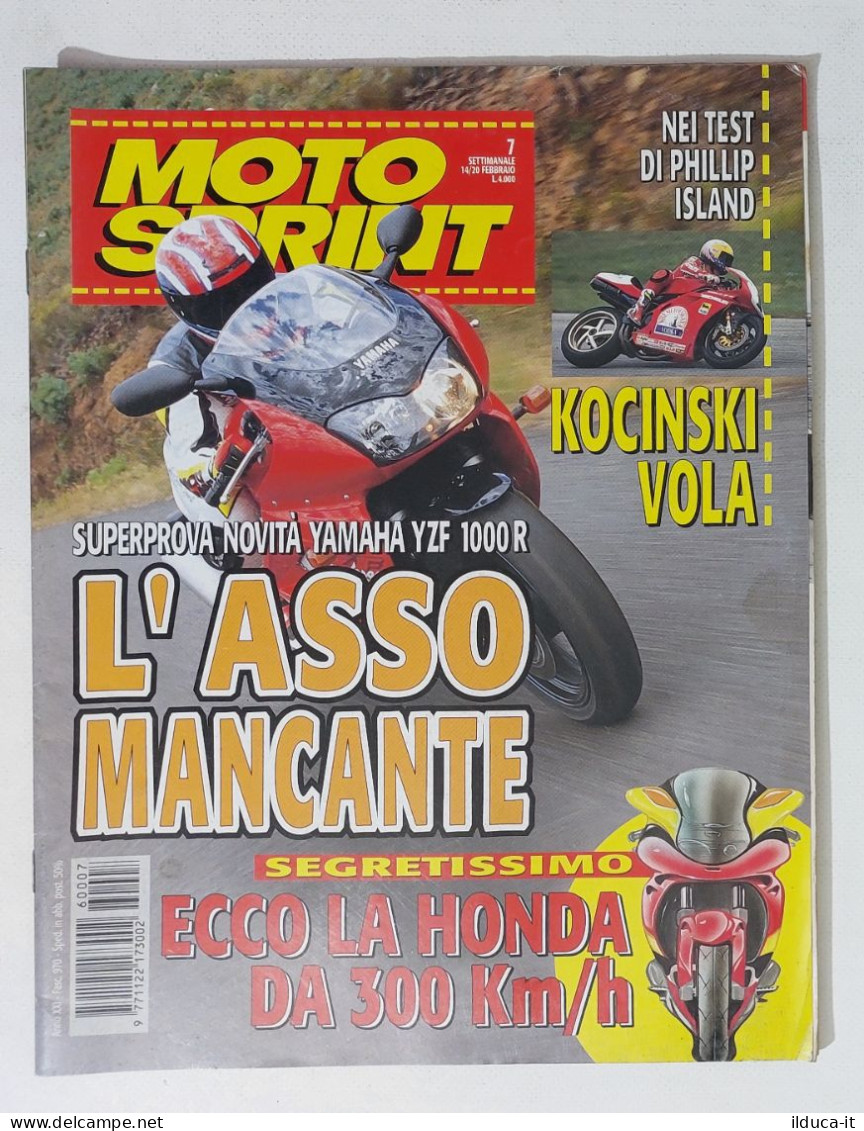 34832 Motosprint A. XXI N. 7 1996 - Prova Yamaha YZF1000R - Ducati Kocinski - Motores