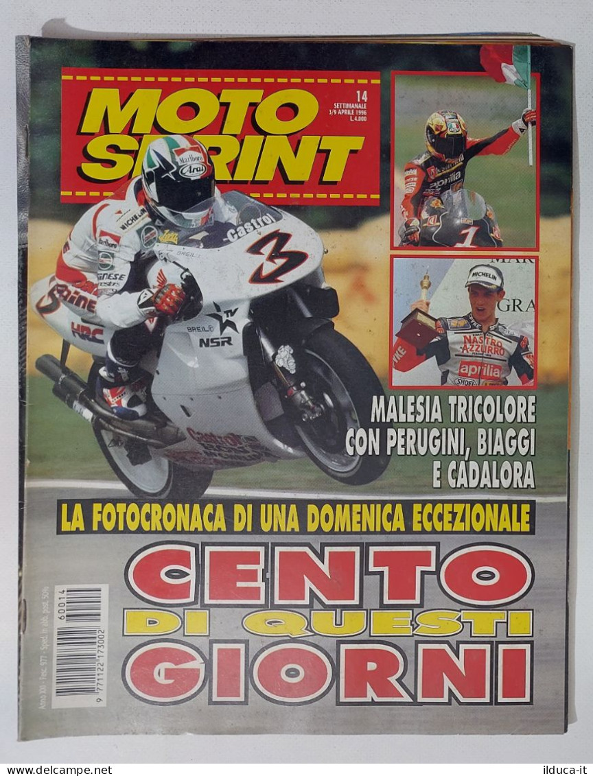 34839 Motosprint A. XXI N. 14 1996 - GP Malesia Vittoria Biaggi E Cadalora - Motores
