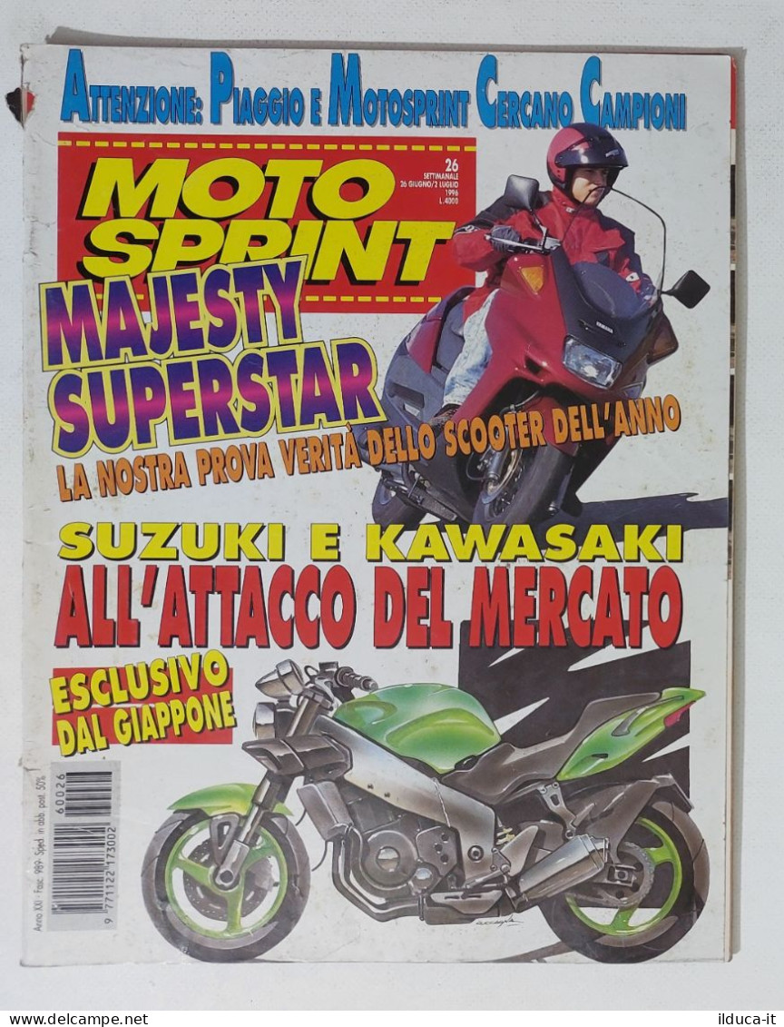 34848 Motosprint A. XXI N. 26 1996 - Yamaha Majestyc - Suzuki Kawasaki - Motores