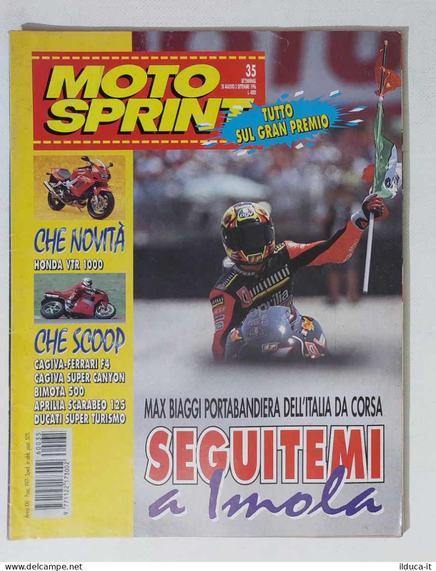 34852 Motosprint A. XXI N. 35 1996 - GP Imola - Ducati Superturismo - Motores