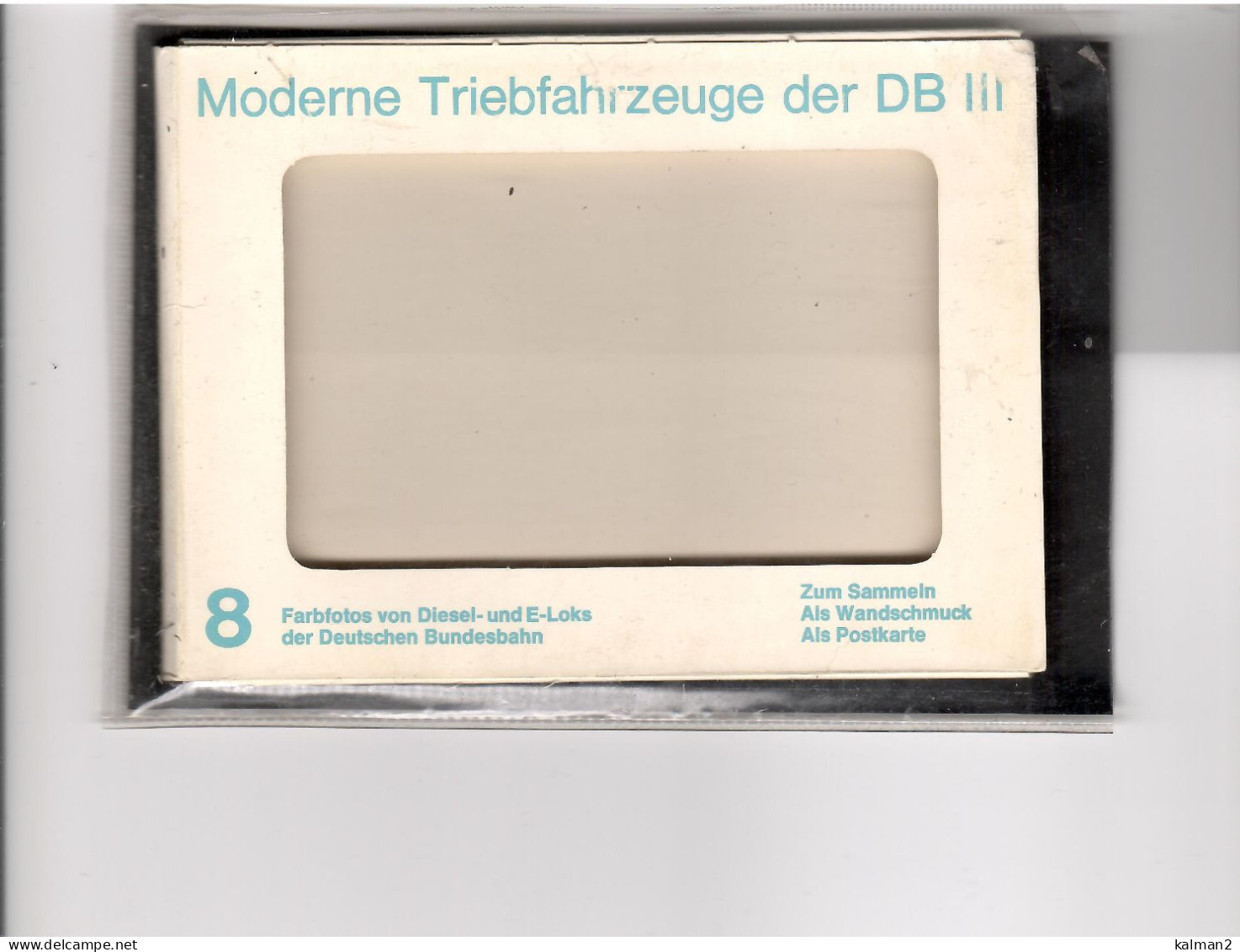 16699 - FOLDER " MODERNE TRIEBFAHRZEUGE DER DB " -  8 COLORCARDS NUOVE - Trains