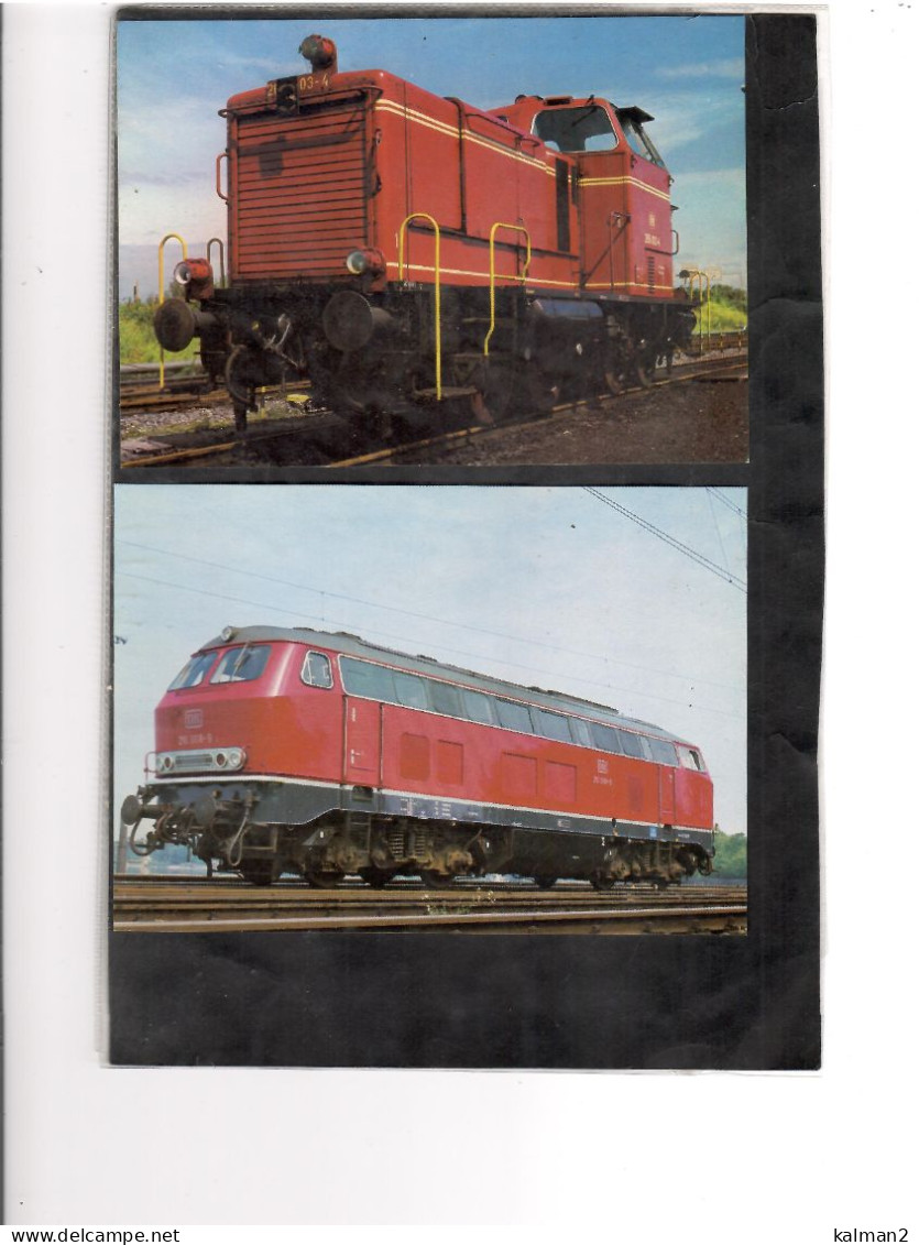 16699 - FOLDER " MODERNE TRIEBFAHRZEUGE DER DB " -  8 COLORCARDS NUOVE - Trains