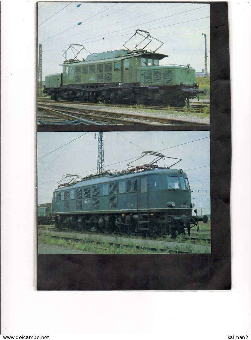 16699 - FOLDER " MODERNE TRIEBFAHRZEUGE DER DB " -  8 COLORCARDS NUOVE - Trains