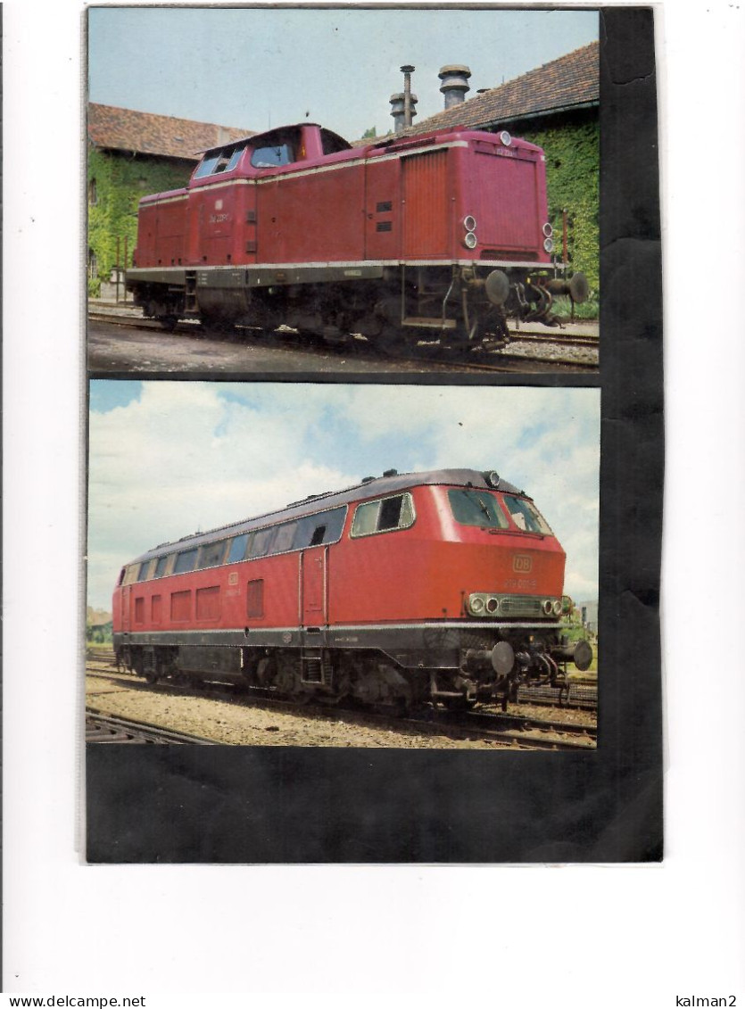 16699 - FOLDER " MODERNE TRIEBFAHRZEUGE DER DB " -  8 COLORCARDS NUOVE - Trains