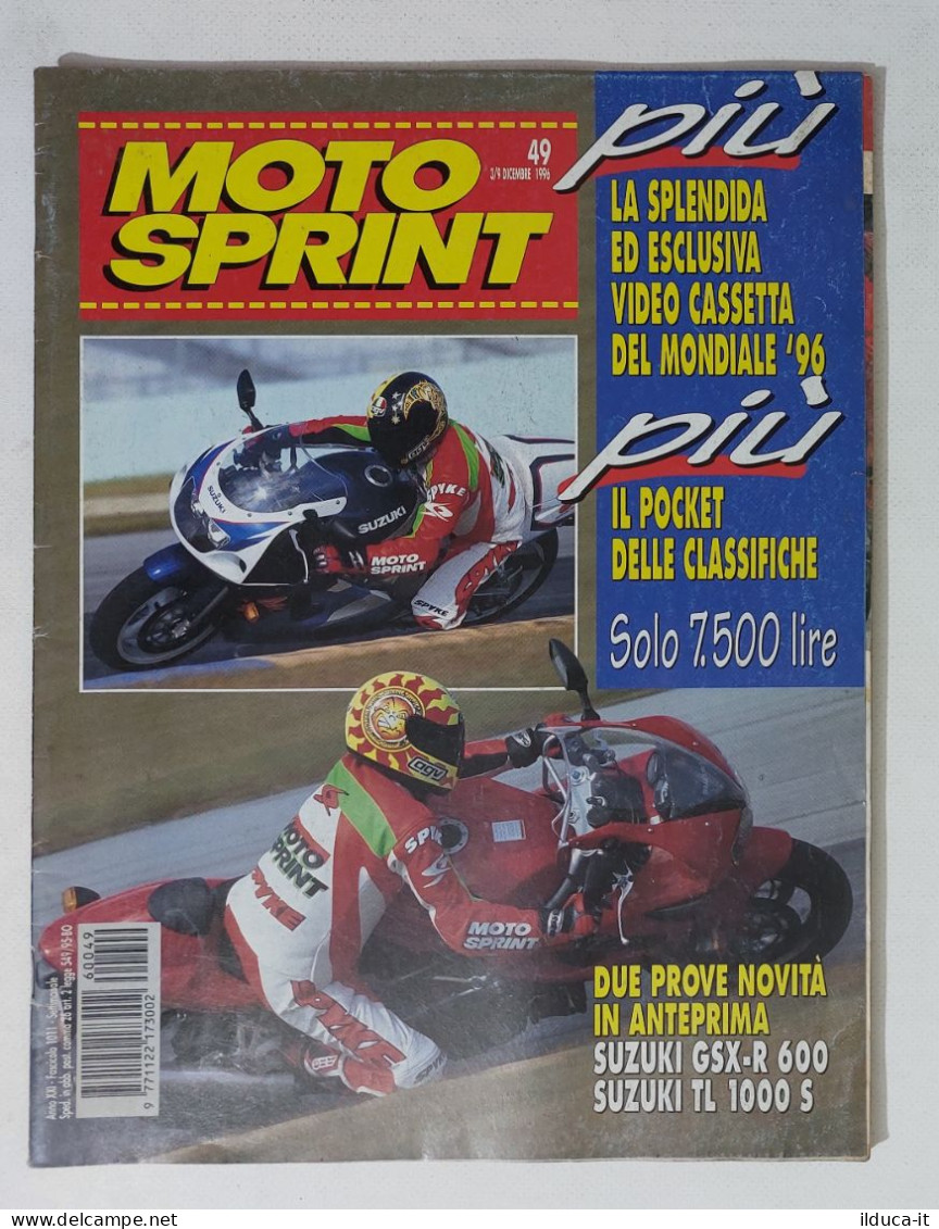 34863 Motosprint A. XXI N. 49 1996 - Prove Suzuki GSX-R 600 E TL 1000 S - Moteurs