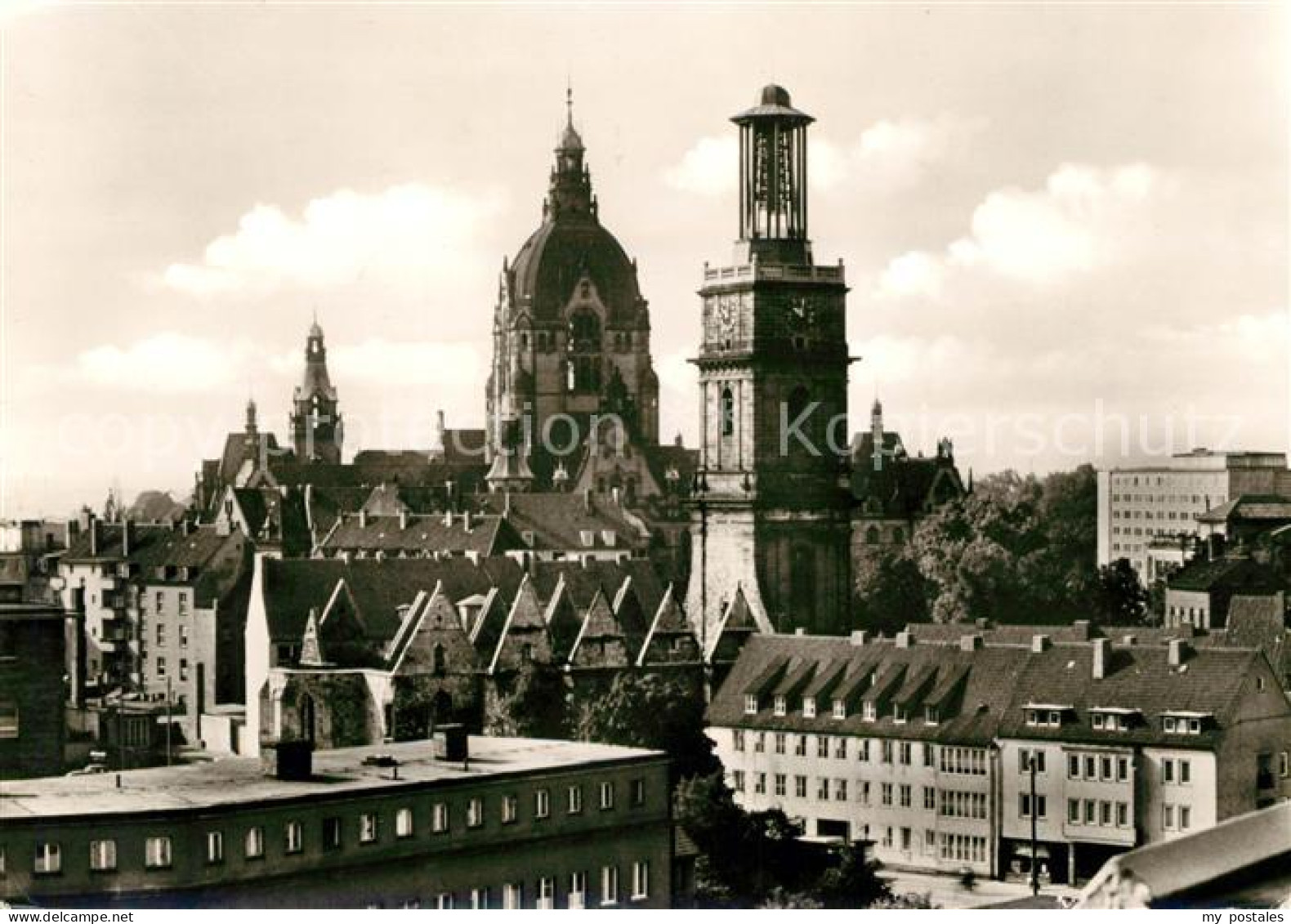 73101997 Hannover Turm Aegidienkirche Neues Rathaus Hannover - Hannover