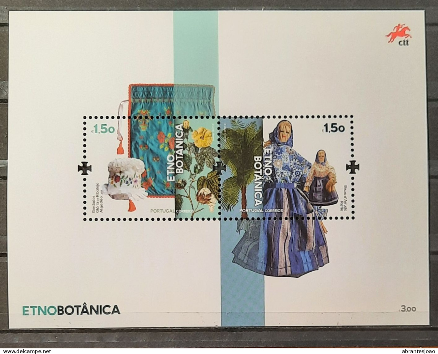 2023 - Portugal - MNH - Ethnobotany  - Interaction Between Humans And Plants - 6 Stamps + Block Of 2 Stamps - Unused Stamps