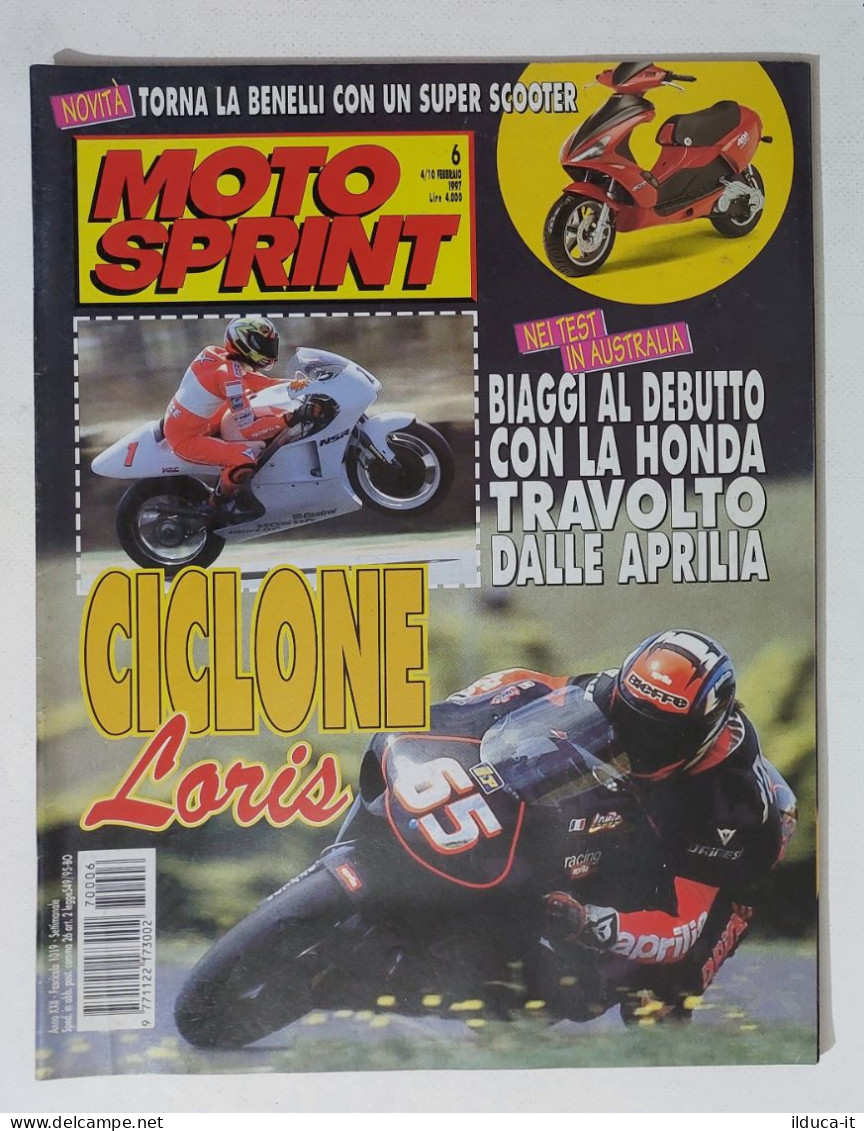 34870 Motosprint A. XXII N. 6 1997 - Biaggi Trovolto Da Aprilia Scooter Benelli - Engines