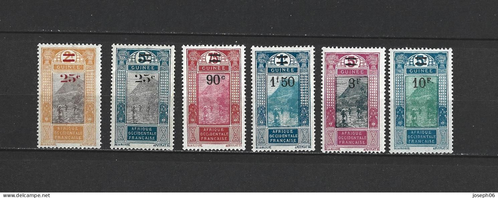 GUINEE   1924 - 27   Y.T. N° 99  à  106   Incomplet  NEUF* - Unused Stamps