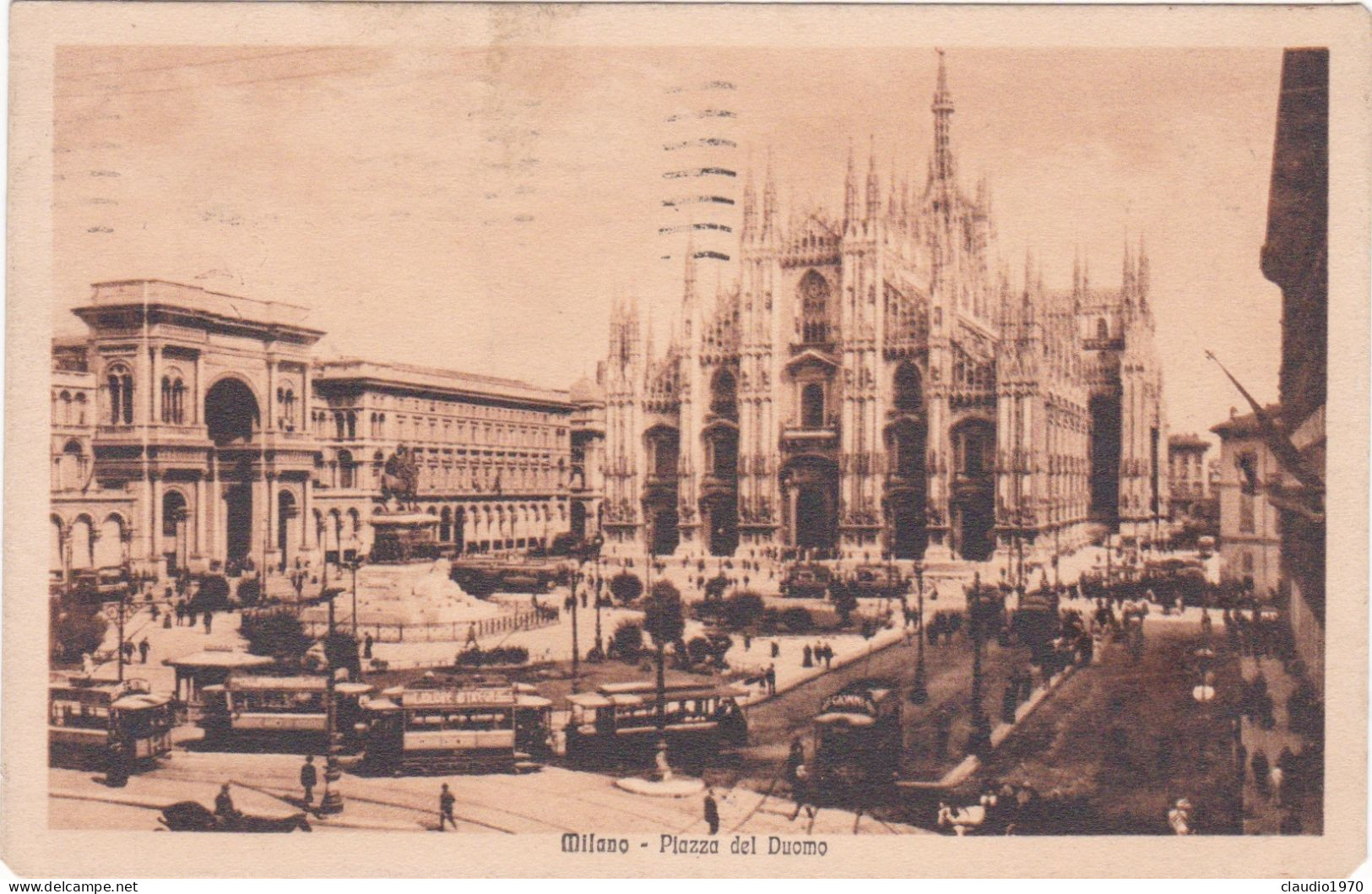 MILANO - CARTOLINA -  PIAZZA DEL DUOMO - VIAGGIATA PER BOLZANO - 1924 - Milano (Mailand)