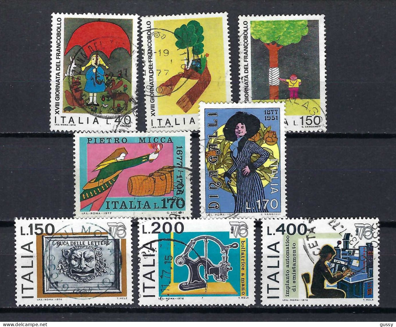 ITALIE Ca. 1976-77: Lot D' Obl. - 1971-80: Used