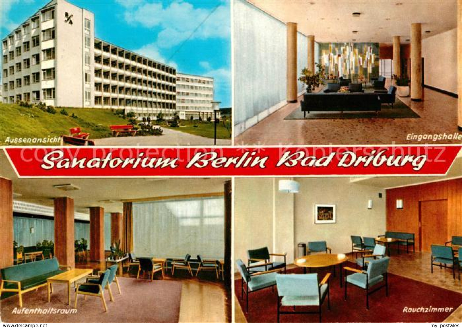 73101678 Bad Driburg Sanatorium Berlin Aussenansicht Eingangshalle Aufenthaltsra - Bad Driburg