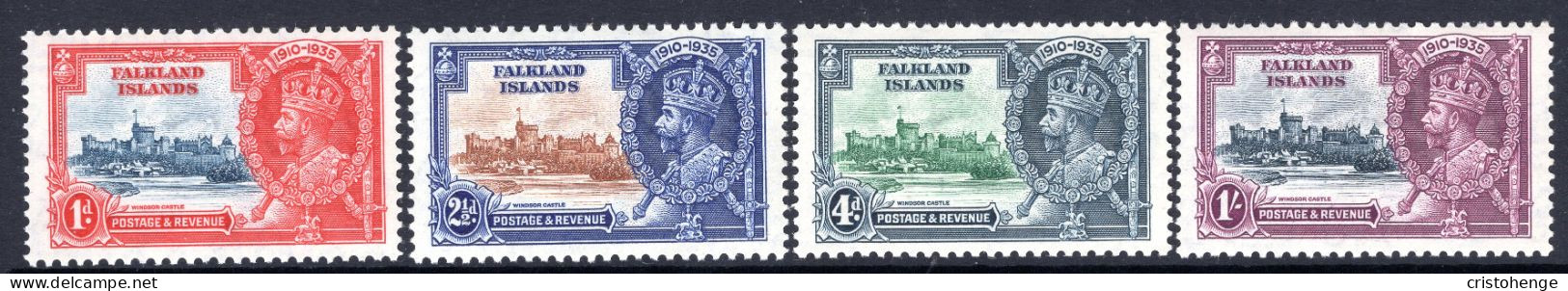 Falkland Islands 1935 KGVI Silver Jubilee Set LHM (SG 139-142) - Islas Malvinas