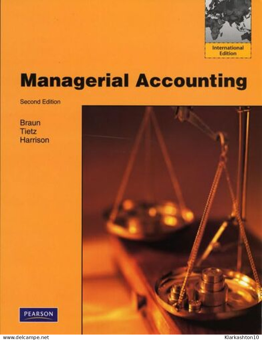 Managerial Accounting: International Edition - Altri & Non Classificati