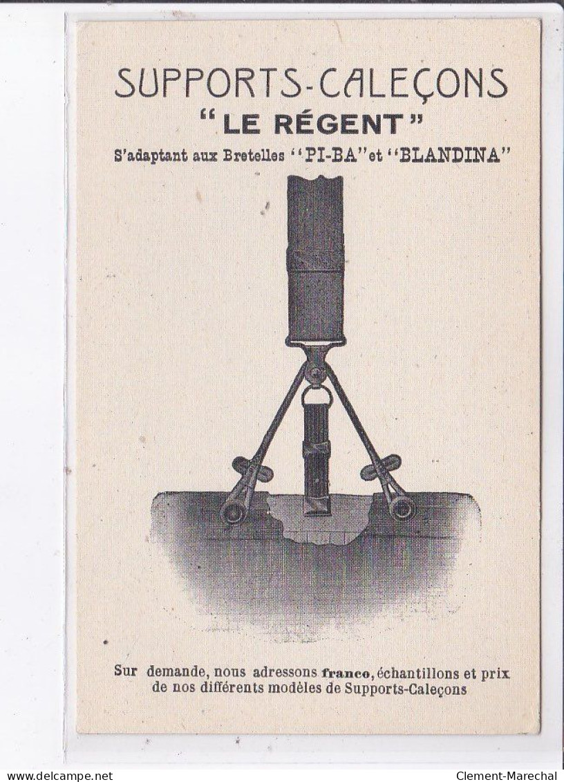 PUBLICITE : Supports Calecons " Le Régent" - Très Bon état - Publicité