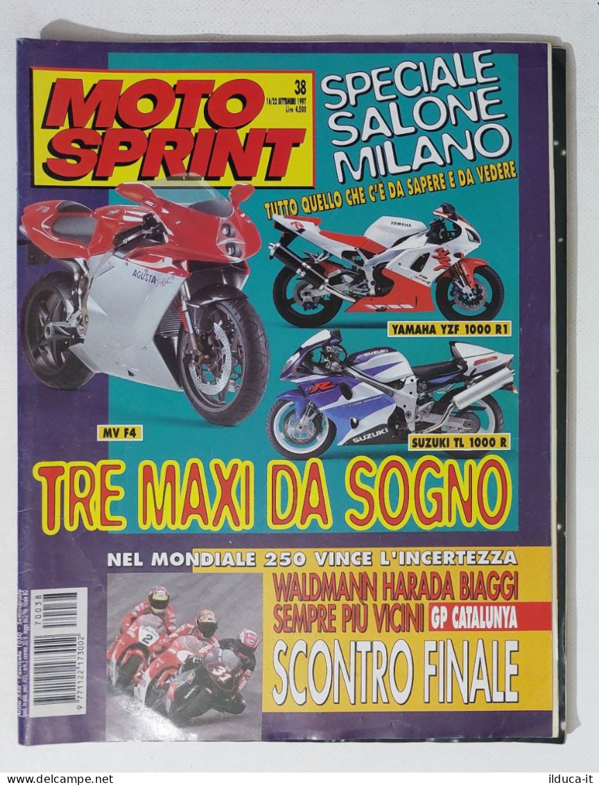 34896 Motosprint A. XXII N. 38 1997 - Speciale Salone Milano + Poster Bartolini - Motori