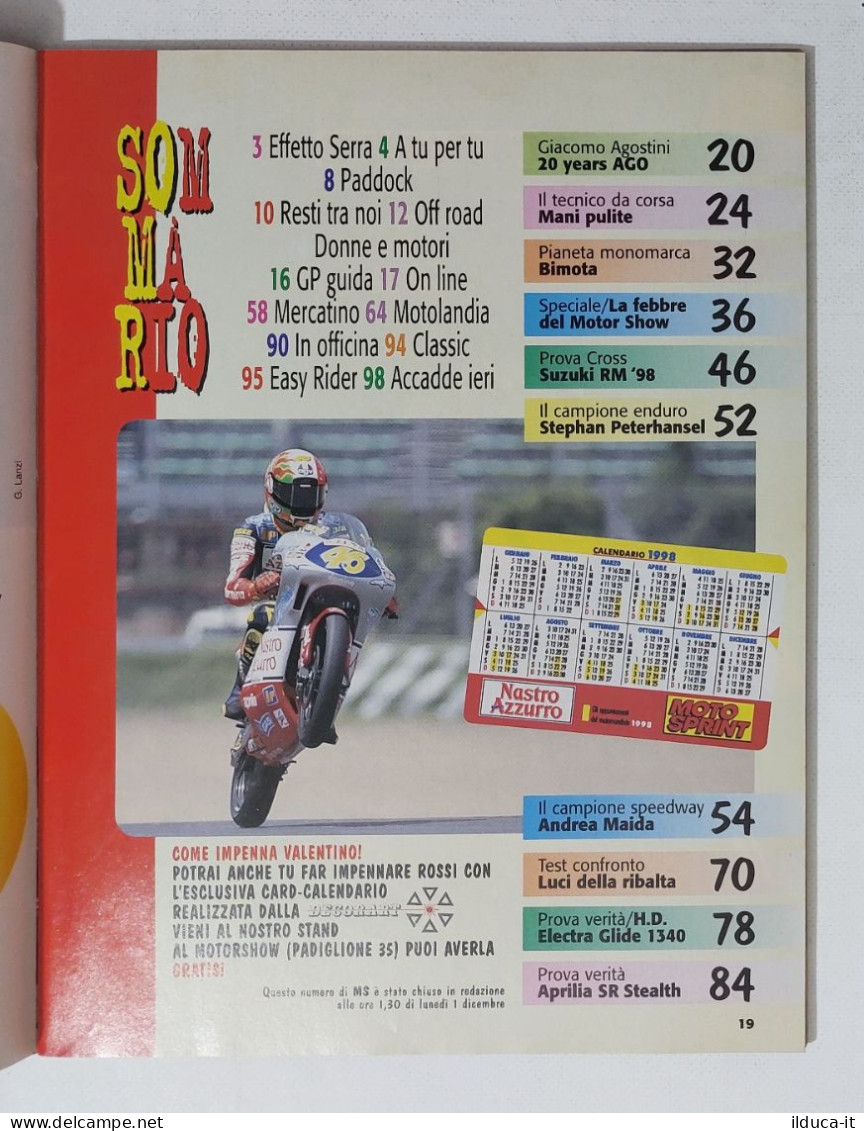 34903 Motosprint A. XXII N. 49 1997 - Confronto Sportive Giapponesi - Moteurs