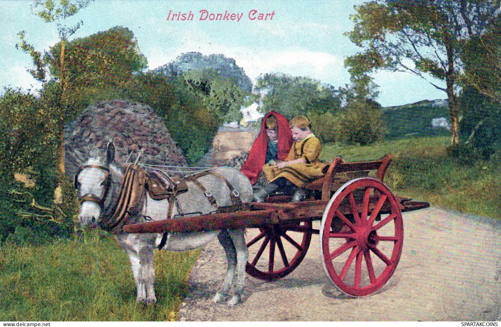 ESEL Tiere Vintage Antik Alt CPA Ansichtskarte Postkarte #PAA216.DE - Donkeys