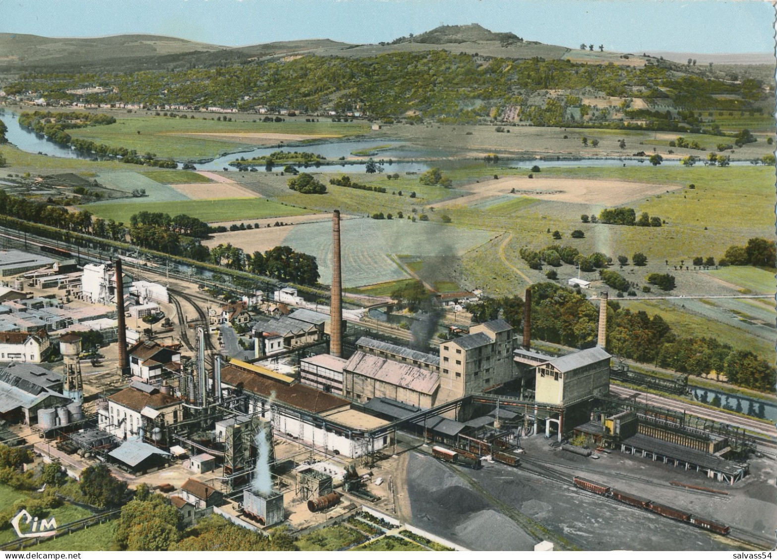 54) BLENOD-les-PONT-à-MOUSSON : Les Fonderies - Fours à Coke - Vue Aérienne - RARE !!! - Pont A Mousson