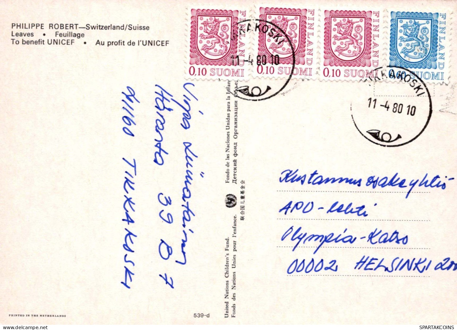 UMEN Vintage Ansichtskarte Postkarte CPSM #PBZ967.DE - Bäume