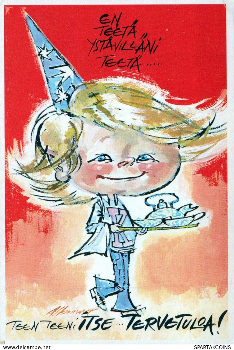 KINDER HUMOR Vintage Ansichtskarte Postkarte CPSM #PBV139.DE - Cartes Humoristiques