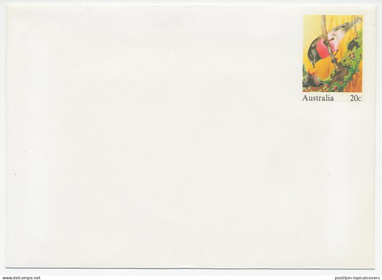 Postal Stationery Australia Bird - Rose Robin - Altri & Non Classificati