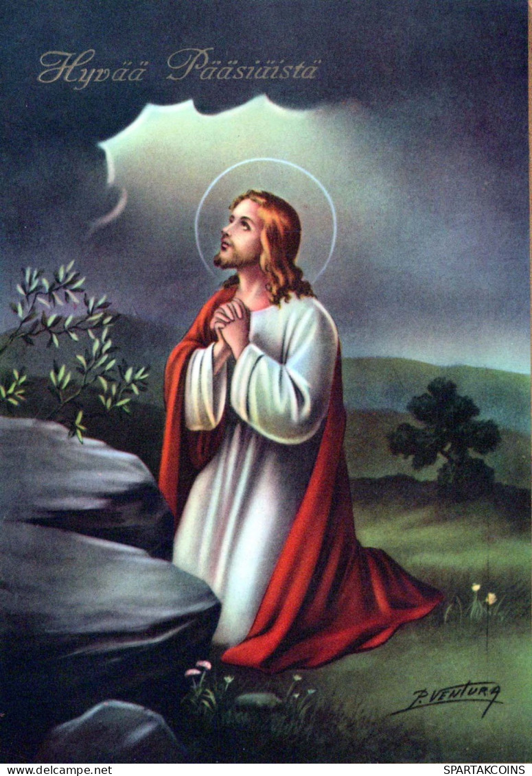 JESUS CHRISTUS Christentum Religion Vintage Ansichtskarte Postkarte CPSM #PBP782.DE - Gesù
