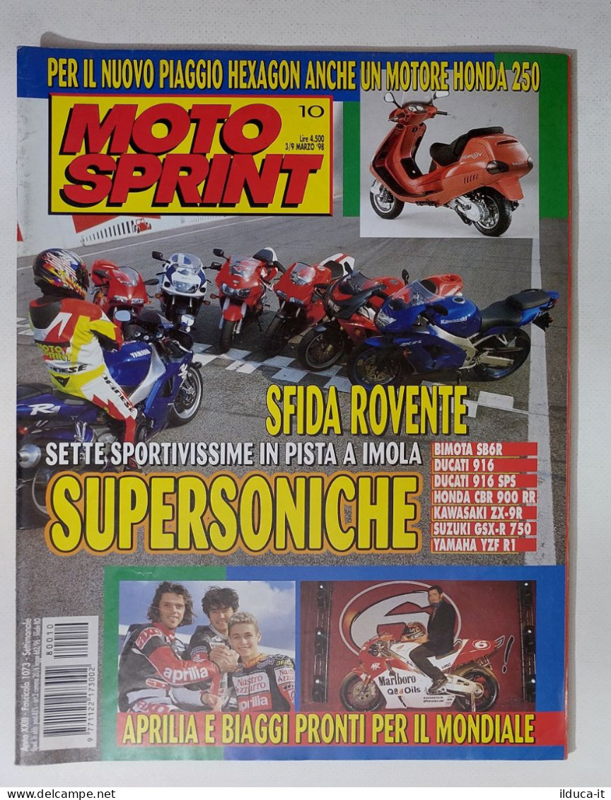 34913 Motosprint A. XXIII N. 10 1998 - 7 Sportive In Pista - Motoren