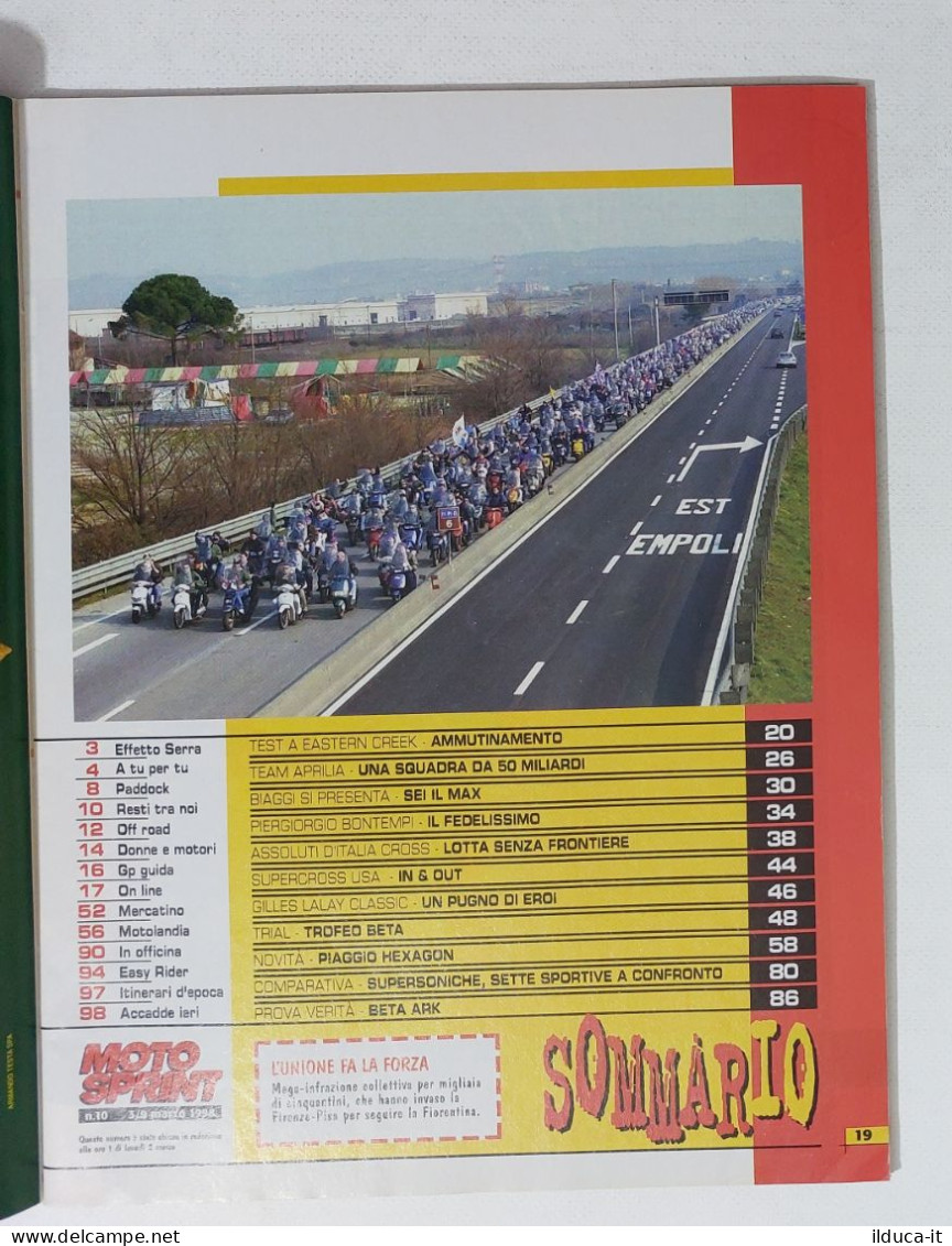 34913 Motosprint A. XXIII N. 10 1998 - 7 Sportive In Pista - Moteurs