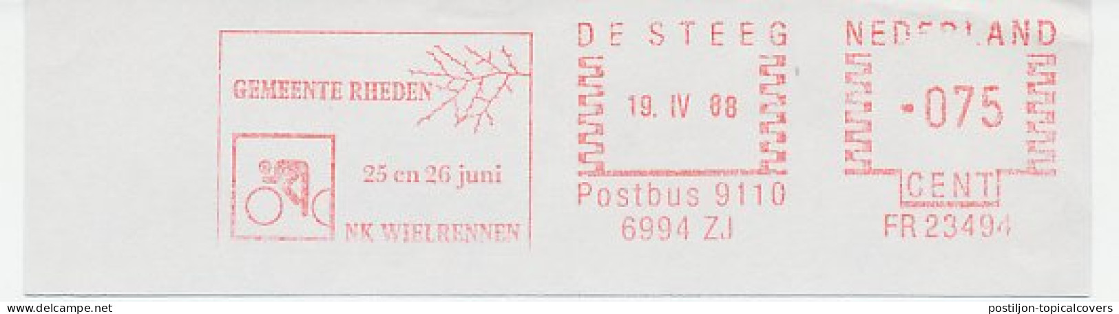 Meter Cut Netherlands 1988 Dutch Championship Cycling - Otros & Sin Clasificación