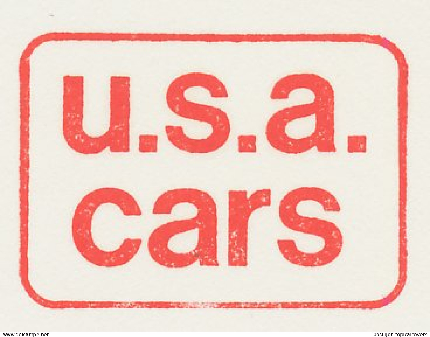 Proof / Test Meter Strip Netherlands 1978 USA Cars - Voitures